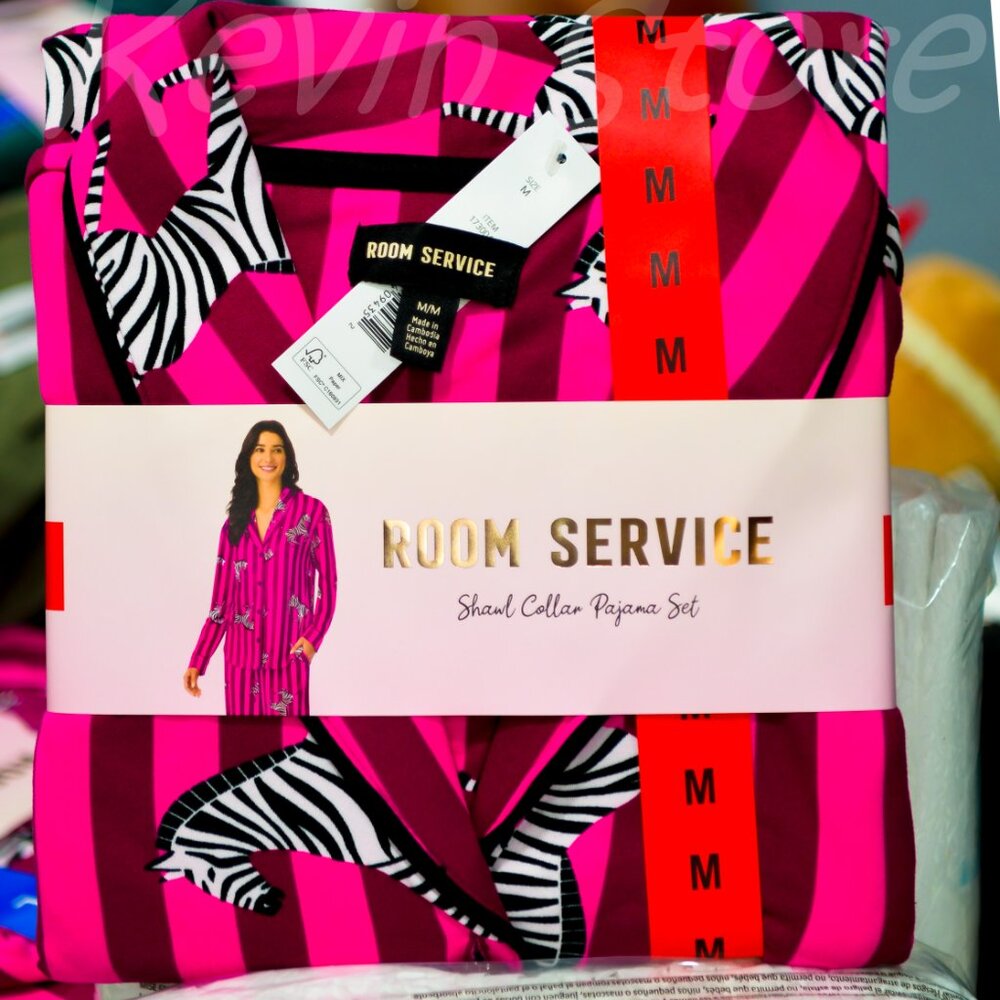 Room Service Women's‎ Shawl Collar Pajama Set